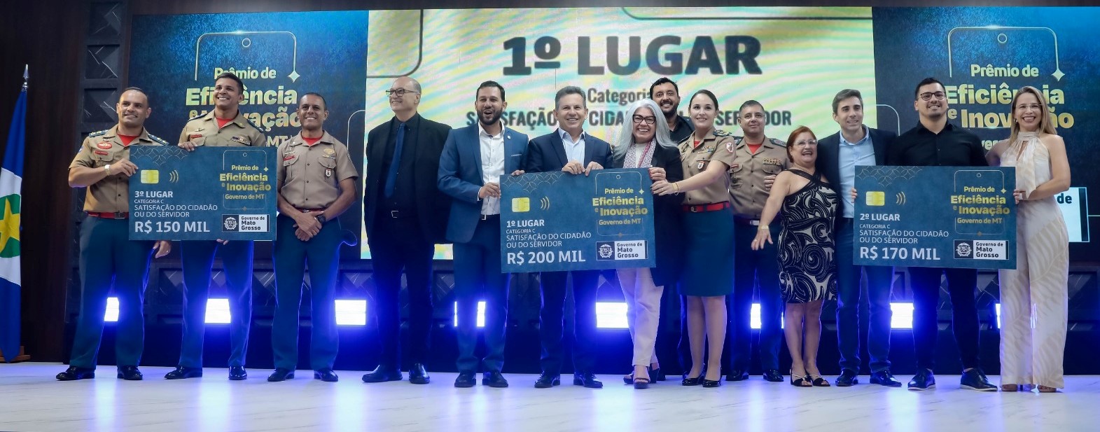 Corpo de Bombeiros Militar de Mato Grosso conquista o primeiro lugar e recebe premiação pela criação de três projetos de Eficiência e Inovação em Práticas Públicas